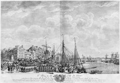 Port and Town of Le Havre, seen from the tower of Francois I, series of 